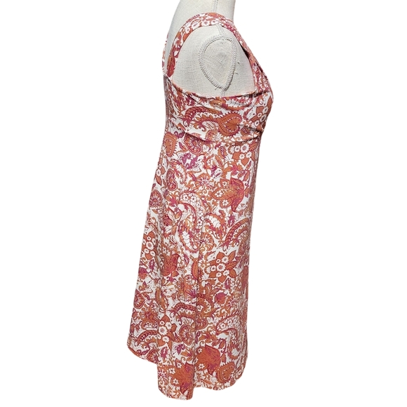 AVENTURA Chipotle Serendipity Dress Womens Small Red Paisley Empire Waist NEW - Picture 7 of 15